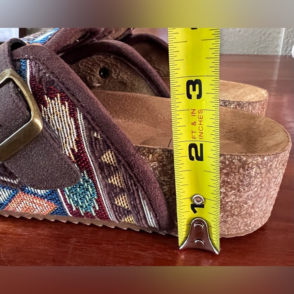 Dirty Laundry Mystify Platform Boho Southwestern Pattern Multicolor Aztec Clogs - Picture 14 of 15